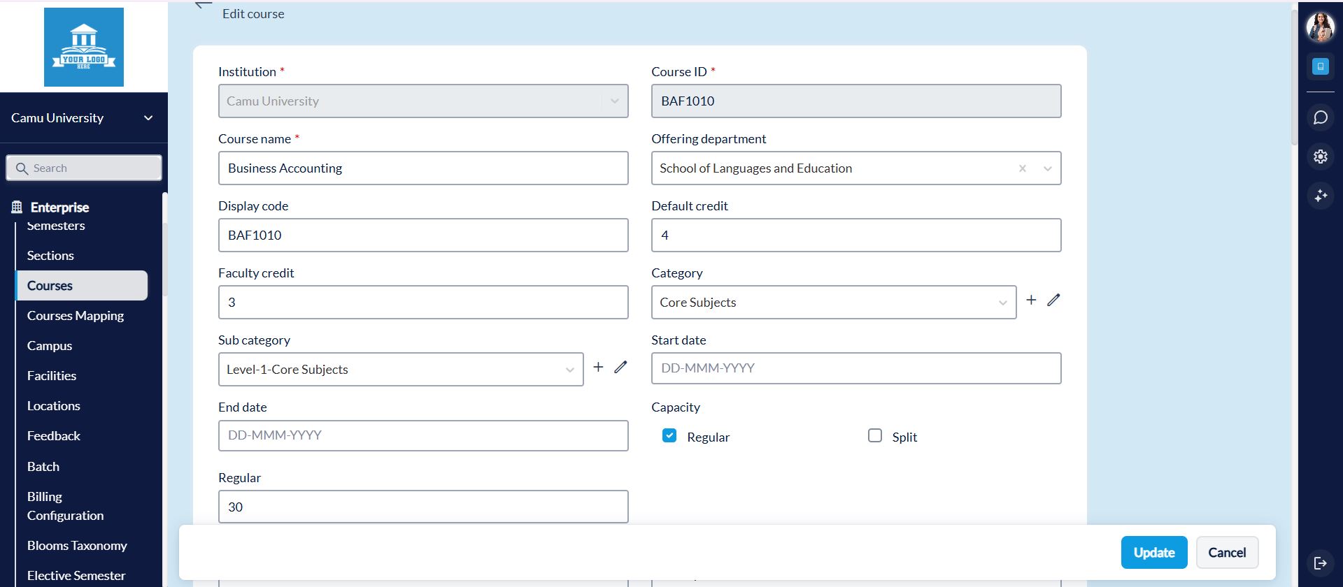 Increased Enrollment
