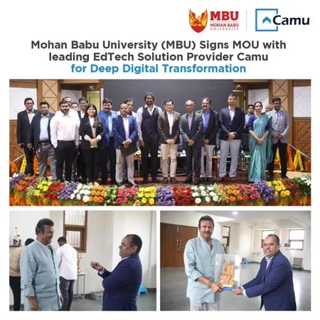 Mohan Babu University (MBU)Signs MOU with Leading EdTech Solution Provider Camu for Deep Digital Transformation